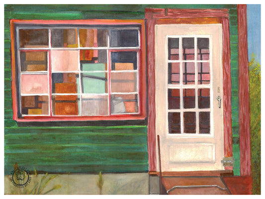 Wheelgirlart Woodshop Window The Cape HD ChromaLuxe® ALUMINUM PHYSICAL PRINT