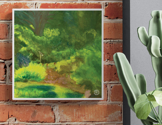 Wheelgirlart Afternoon Walk HD ChromaLuxe® ALUMINUM PHYSICAL PRINT