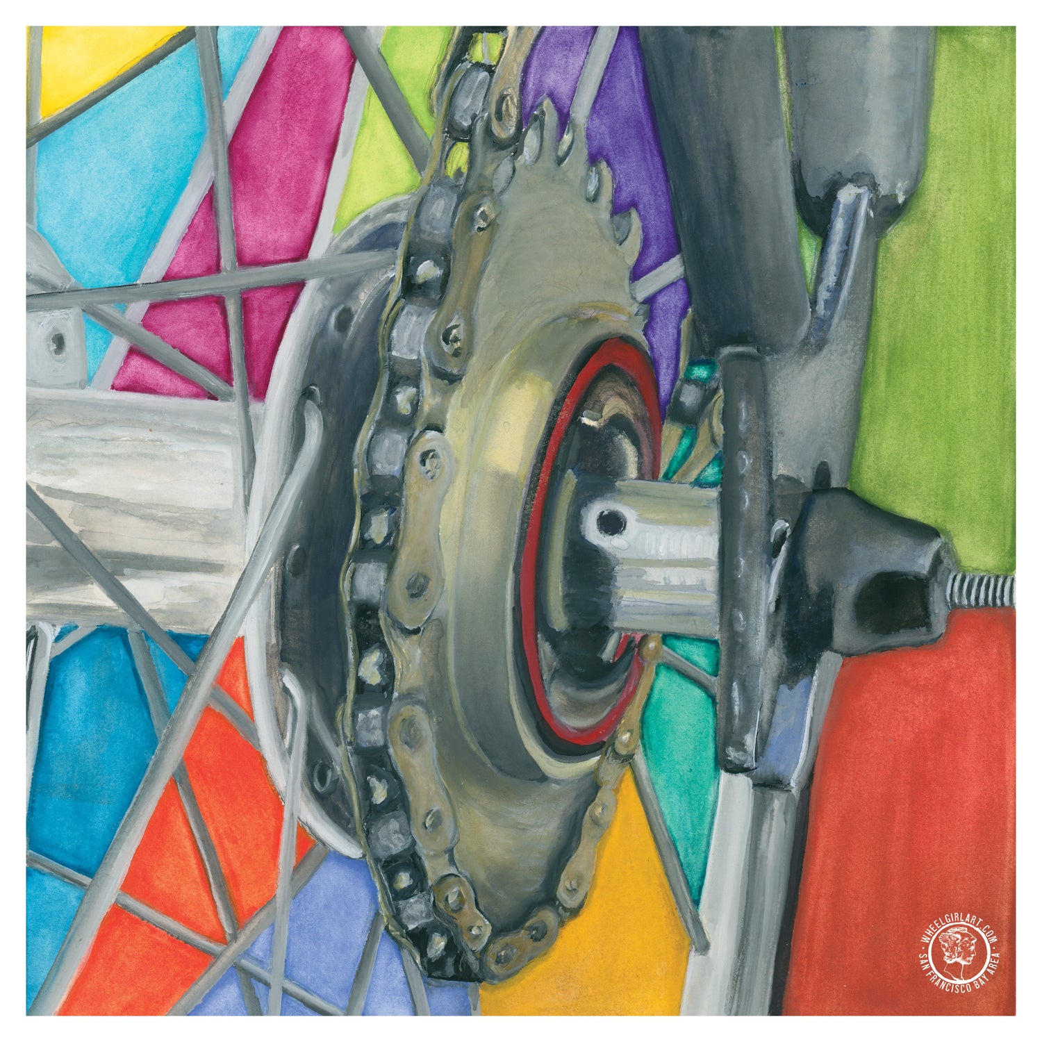 Wheelgirlart Freewheel Single Speed