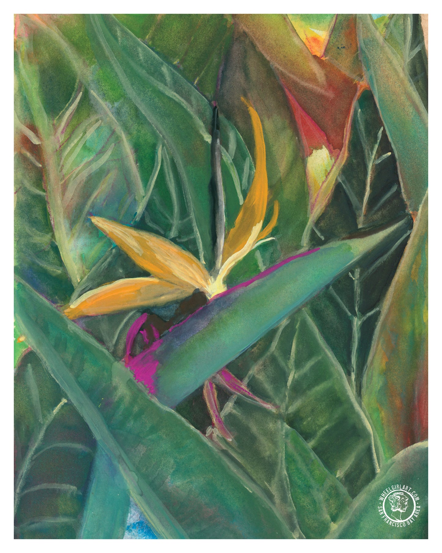 Wheelgirlart Bird of Paradise HD ChromaLuxe® ALUMINUM PHYSICAL PRINT