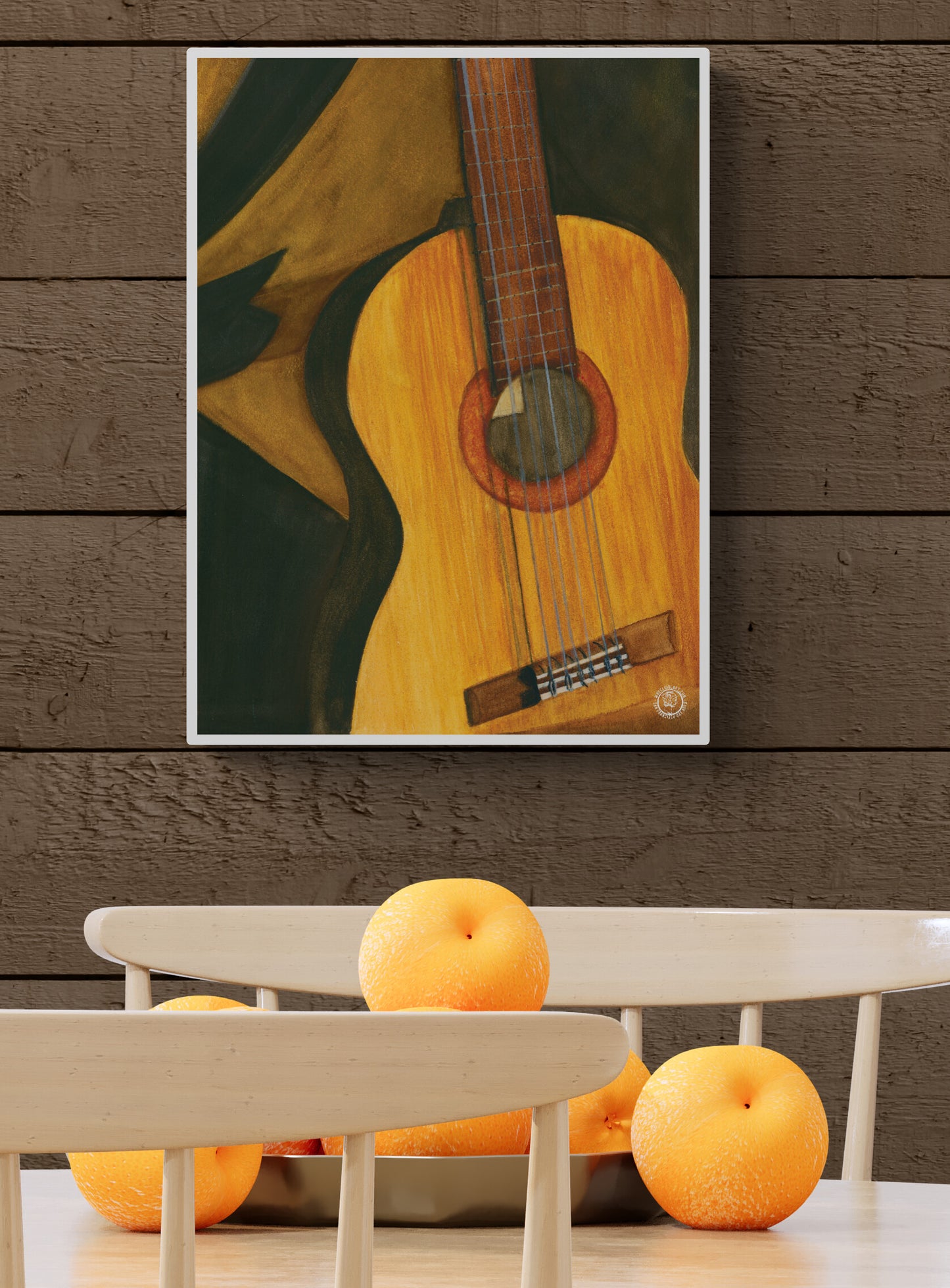 Wheelgirlart Guitar Spanish Classical HD ChromaLuxe® ALUMINUM PHYSICAL PRINT