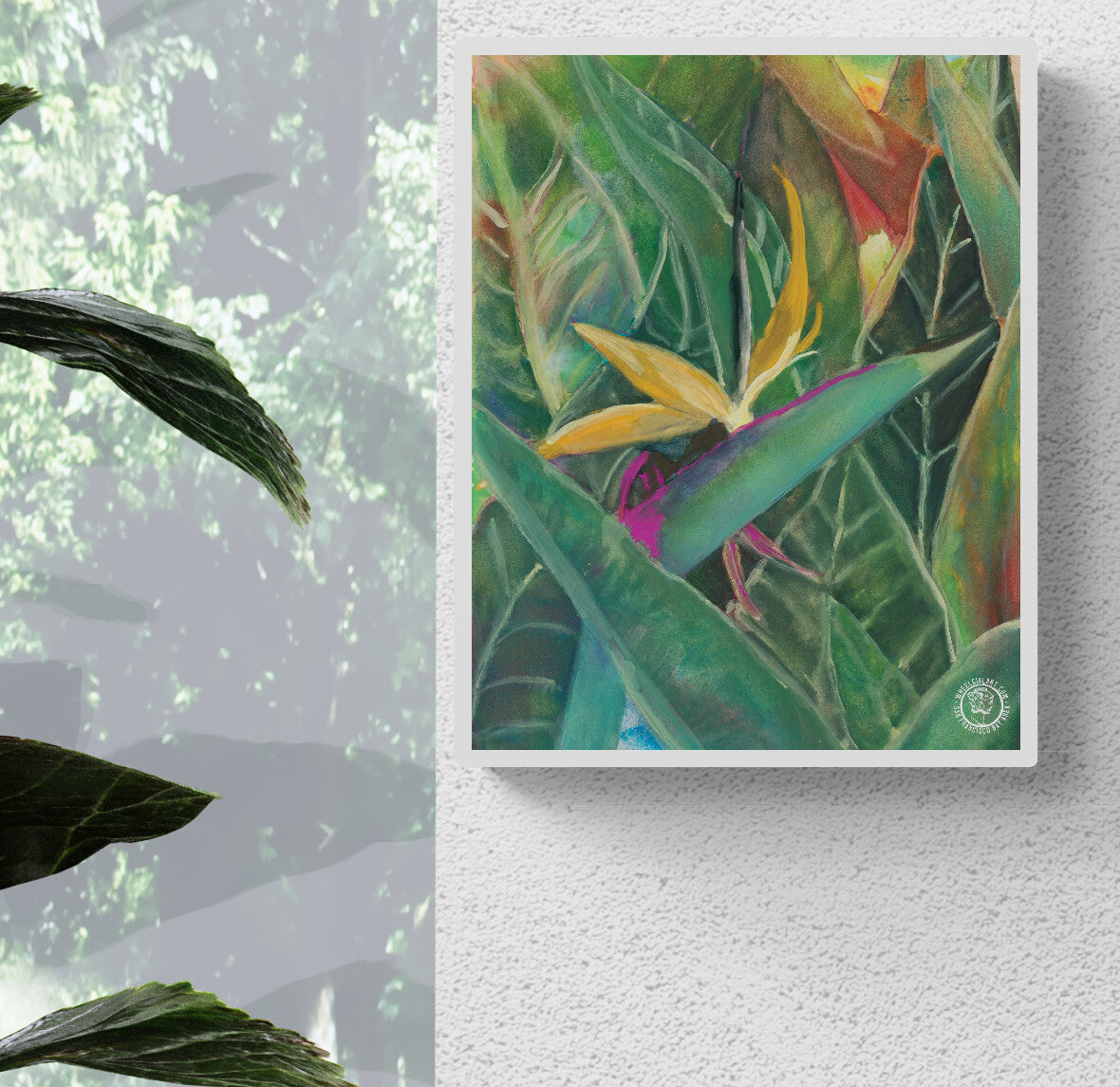 Wheelgirlart Bird of Paradise HD ChromaLuxe® ALUMINUM PHYSICAL PRINT