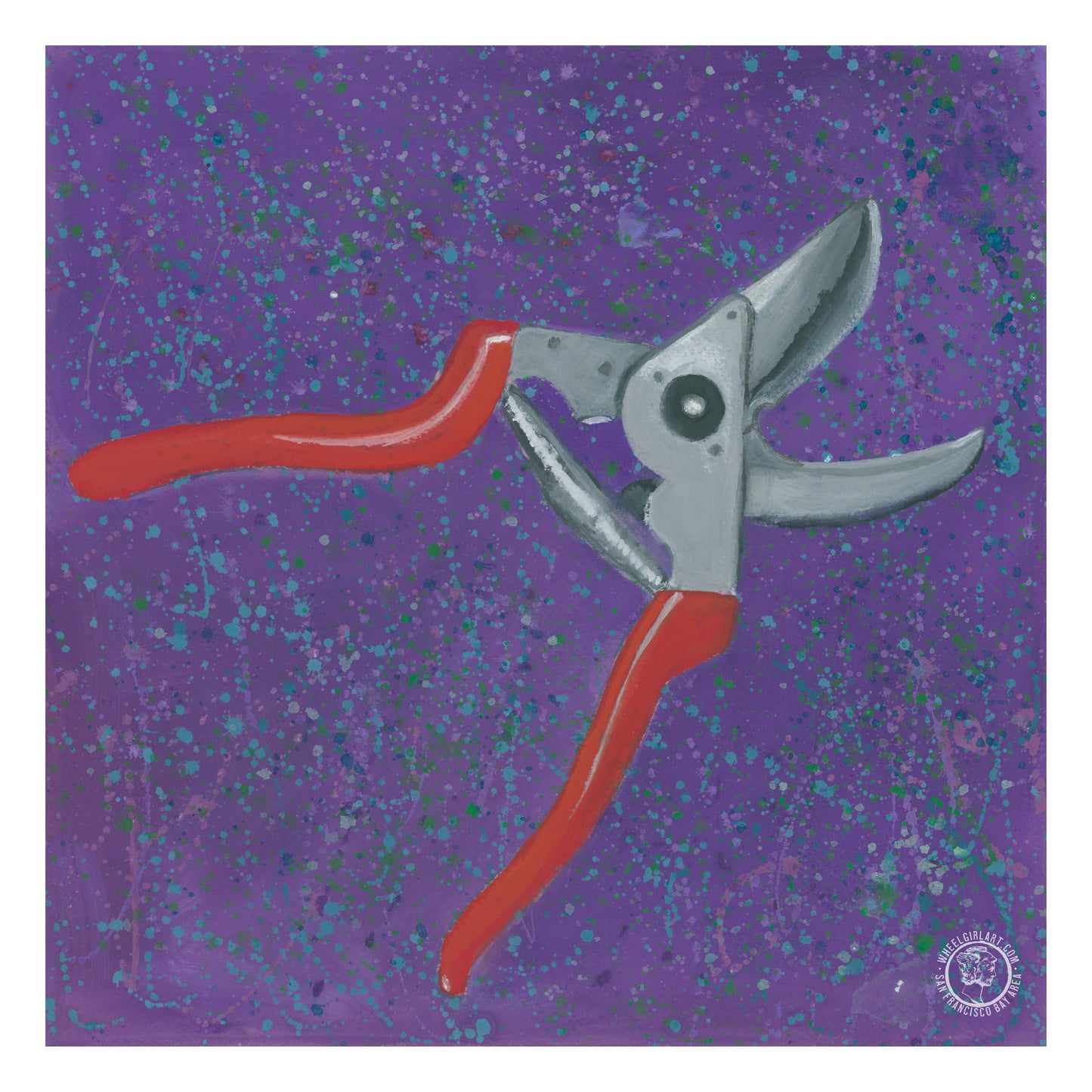 Faces of Tools: Garden Pruning Shears PHYSICAL PRINT